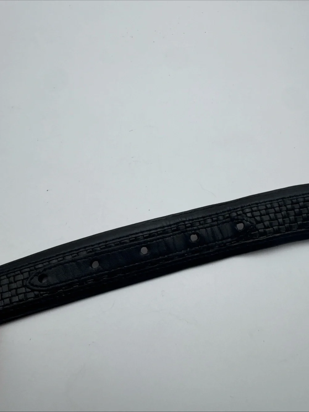 Allen Edmonds Black Imported Calfskin Leather Belt Size 38 Made in USA # 28001
